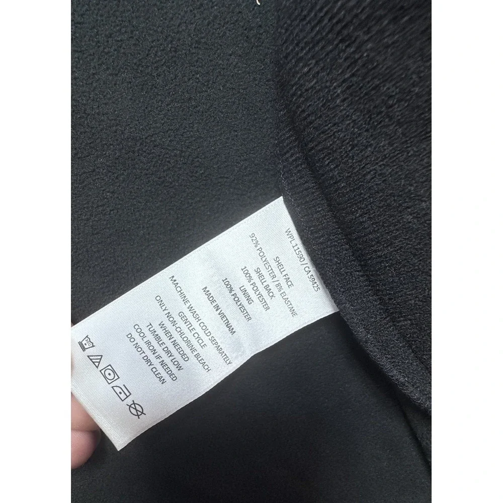 Tumi Black Soft Shell Fleece Lined Jacket Men's Large‎